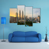 Kuala Lumpur city skyline at sunset in Kuala Lumpur, Malaysia multi panel canvas wall art