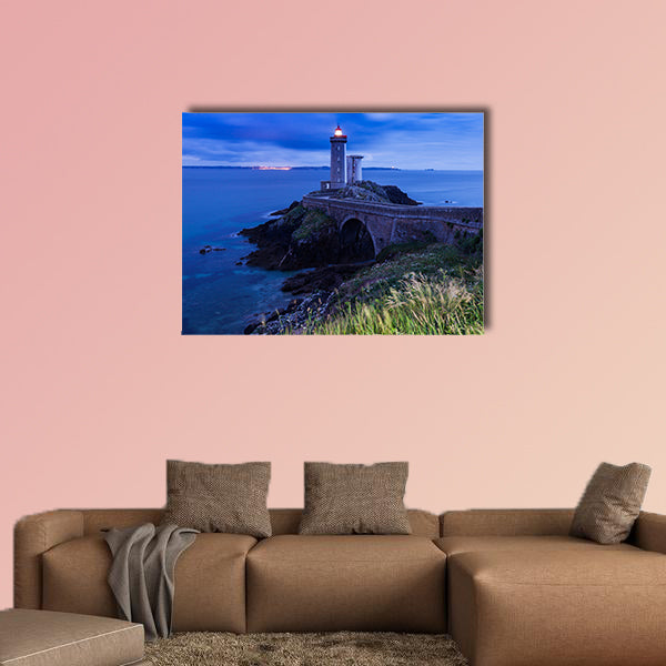 Petit Minou Lighthouse. Plougonvelin, Brittany, France Multi panel canvas wall art
