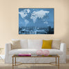 Globalization conceptual, network communication concept Multi panel canvas wall art