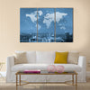 Globalization conceptual, network communication concept Multi panel canvas wall art