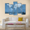 Globalization conceptual, network communication concept Multi panel canvas wall art