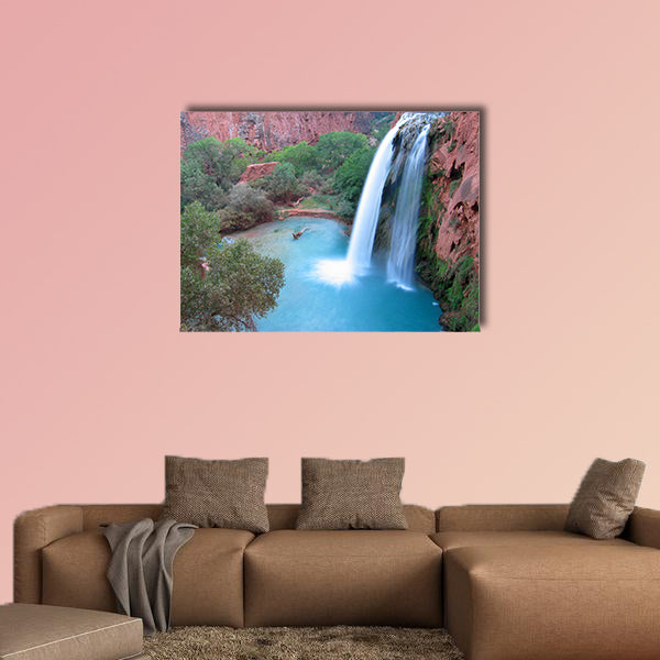 Havasu Falls in the magic Havasu Canyon multi panel canvas wall art
