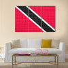 Trinidadian and Tobagonian national official flag Multi panel canvas wall art