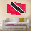 Trinidadian and Tobagonian national official flag Multi panel canvas wall art