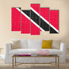 Trinidadian and Tobagonian national official flag Multi panel canvas wall art