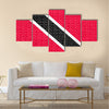 Trinidadian and Tobagonian national official flag Multi panel canvas wall art