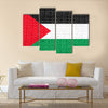 Palestinian national official flag Multi panel canvas wall art