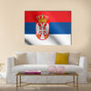 Serbian national official flag Multi panel canvas wall art