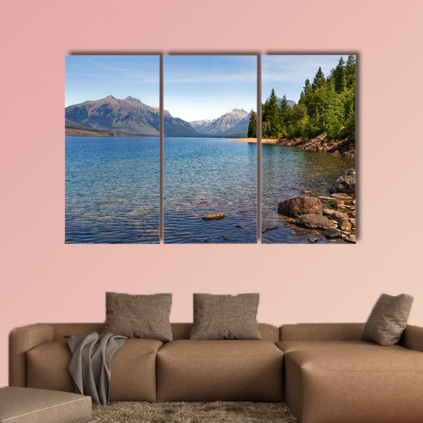 Lake McDonald, the largest lake in Glacier National park, wall art