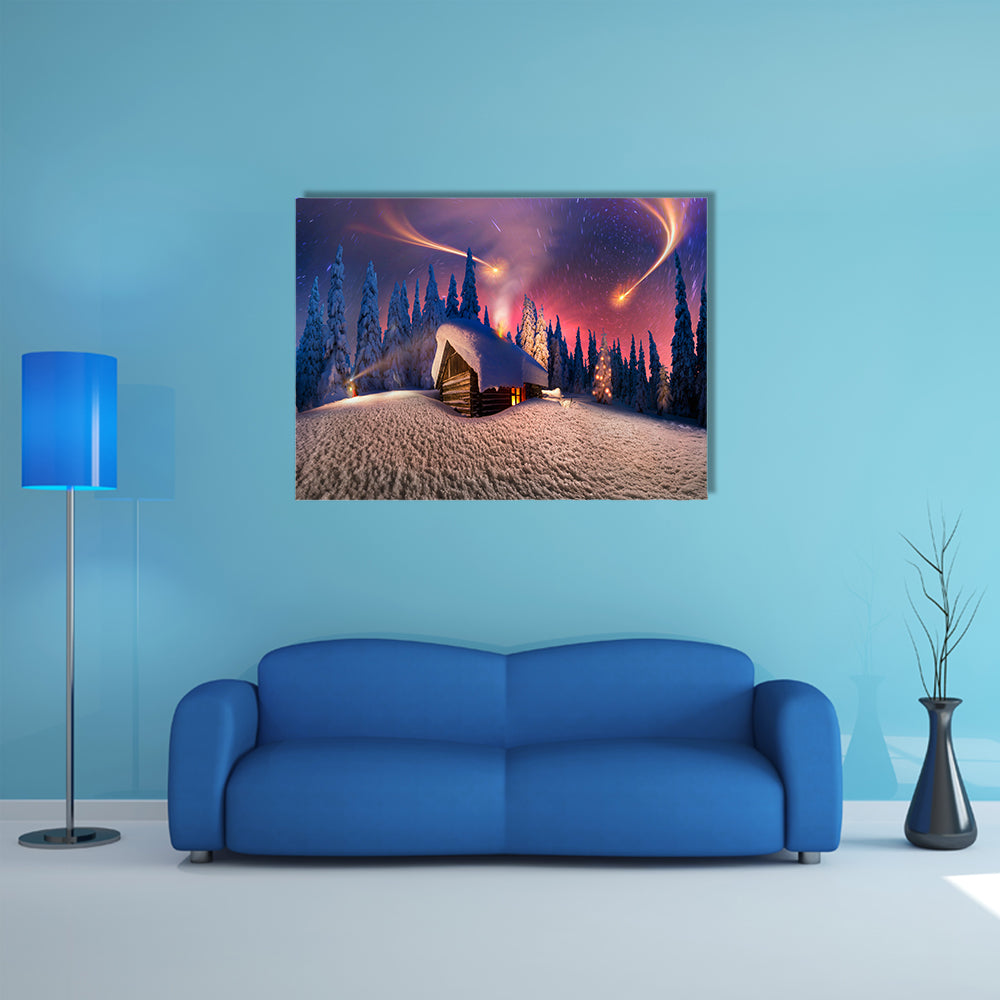 The Beauty Of Climbing To Tourist Wild Alpine Mountain Multi Panel Canvas Wall Art
