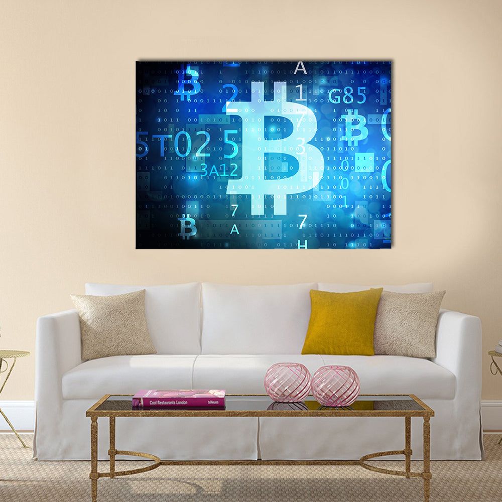 bitcoin multi panel canvas wall art