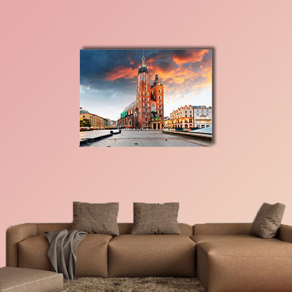 Krakow old town, Poland multi panel canvas wall art