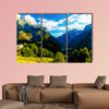 Beautiful summer landscape in the Slovenia Mountain and valley multi panel canvas wall art