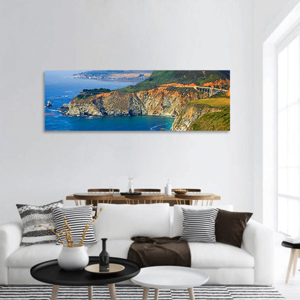Big Sur California Coast panoramic canvas wall art