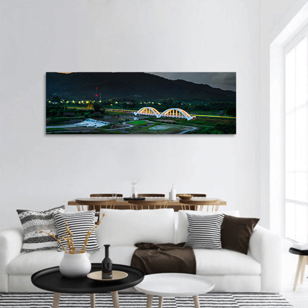 Railway Bridge Panoramic Canvas Wall Art