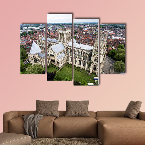 The Big Cathedral of York Church in Yorkshire Aerial 4 wall art