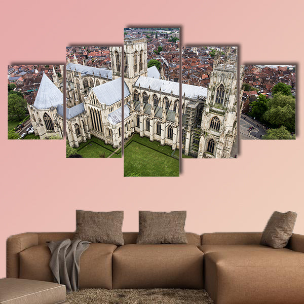 The Big Cathedral of York Church in Yorkshire Aerial 4 wall art