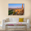 Sunset over the ruins of the old castle, Urfa, Turkey Multi Panel Canvas Wall Art