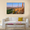 Sunset over the ruins of the old castle, Urfa, Turkey Multi Panel Canvas Wall Art