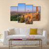 Sunset over the ruins of the old castle, Urfa, Turkey Multi Panel Canvas Wall Art