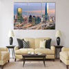 Skyline of Santiago de Chile Multi panel canvas wall art