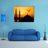 Beautiful print Of Sultanahmet At Night, Istanbul Multi Panel Canvas Wall Art