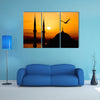 Beautiful print Of Sultanahmet At Night, Istanbul Multi Panel Canvas Wall Art