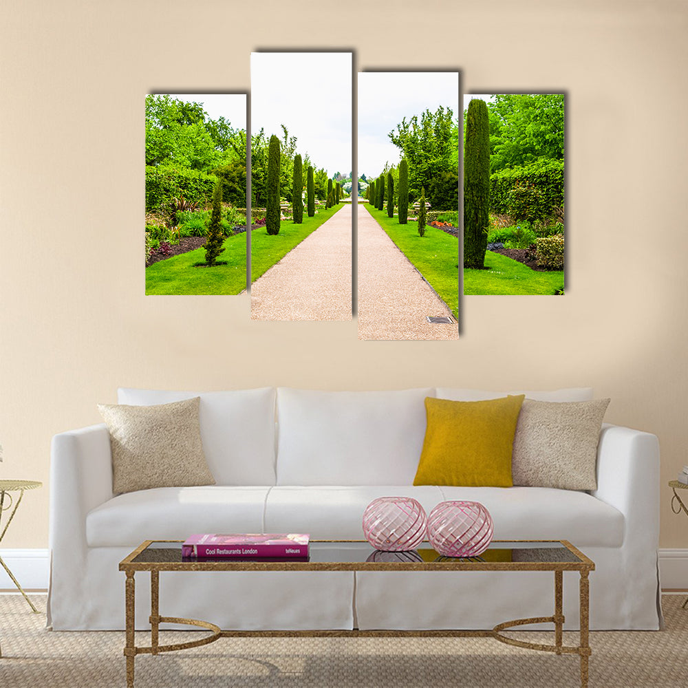 High dynamic range HDR Regent's Park landscape in London, England, UK multi panel canvas wall art