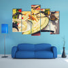 Luxury food on wedding table in hotel or restaurant Multi panel canvas wall art