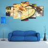 Luxury food on wedding table in hotel or restaurant Multi panel canvas wall art