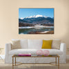 Amazing Lake Plastira on winter. Greece multi panel canvas wall art