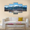 Amazing Lake Plastira on winter. Greece multi panel canvas wall art