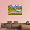 Beautiful view of motorcyclist driving on Winding Mountain wall art