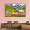 Beautiful view of motorcyclist driving on Winding Mountain wall art