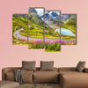 Beautiful view of motorcyclist driving on Winding Mountain wall art