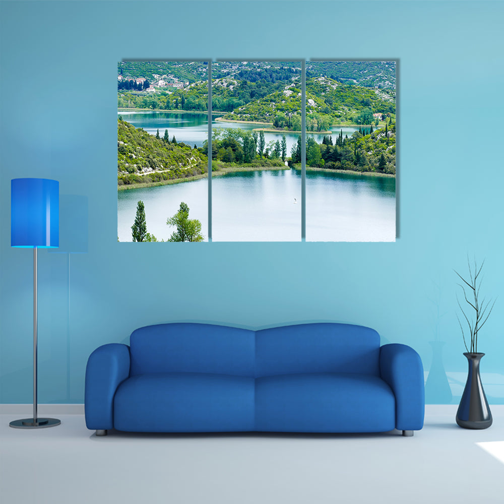 Landscape Between Makarska And Dubrovnik Multi Panel Canvas Wall Art