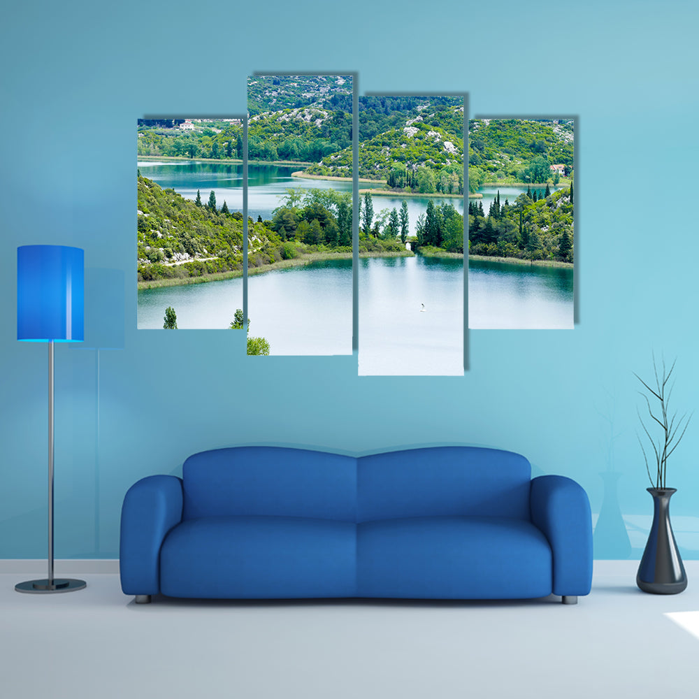 Landscape Between Makarska And Dubrovnik Multi Panel Canvas Wall Art