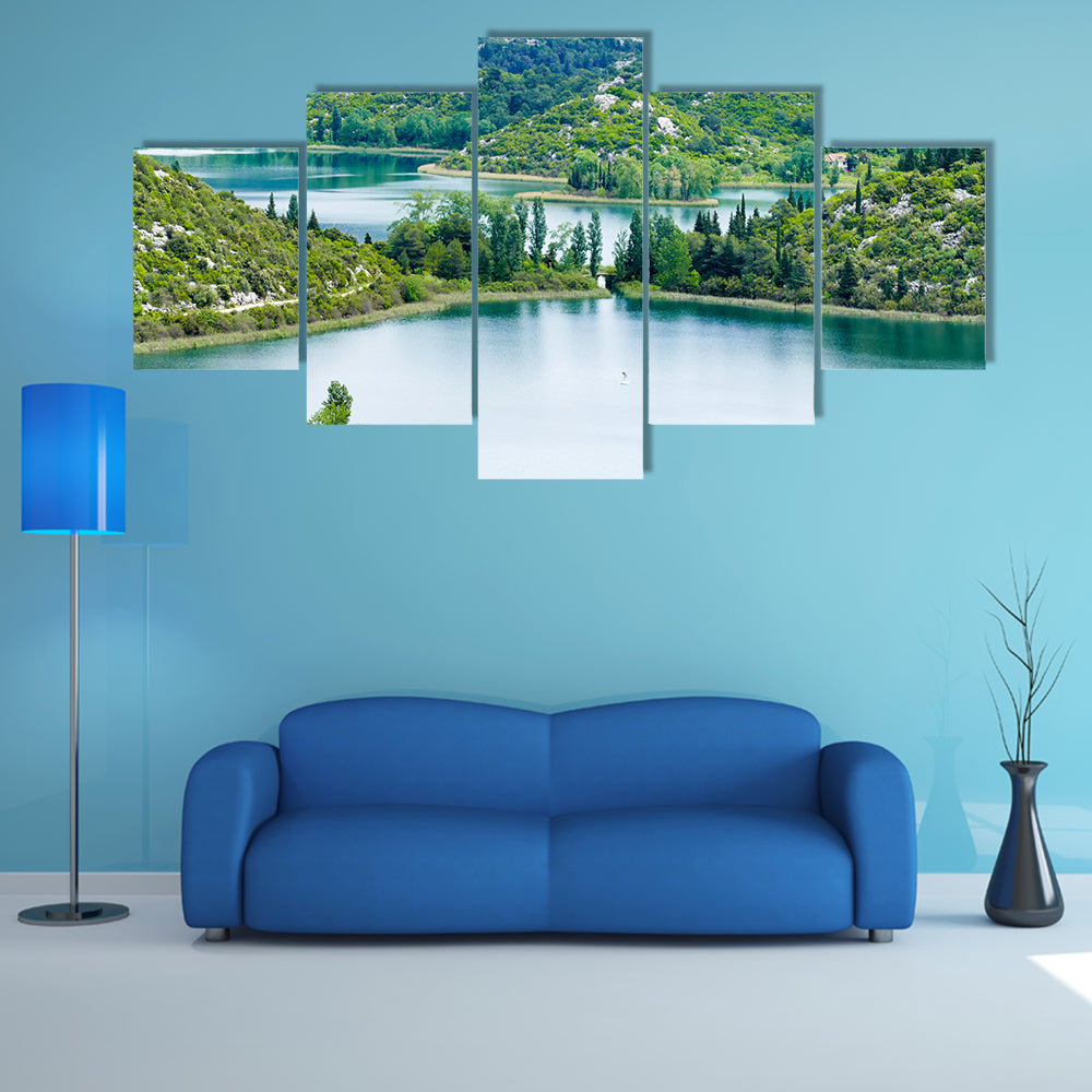 Landscape Between Makarska And Dubrovnik Multi Panel Canvas Wall Art