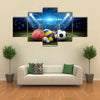 All sports balls in the stadium, sport Multi panel canvas wall art