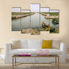 Mesopotamian Marshes, habitat of Marsh Arabs aka Madans, Iraq Multi Panel Canvas Wall Art