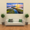 Sunrise at Seongsan Ilchulbong, Jeju island, South Korea multi panel canvas wall art