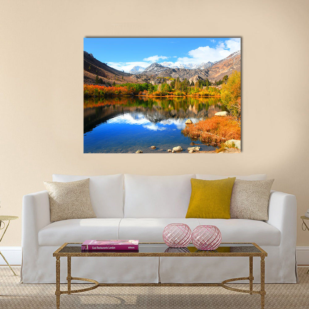 Autumn in eastern Sierra mountains multi panel canvas wall art