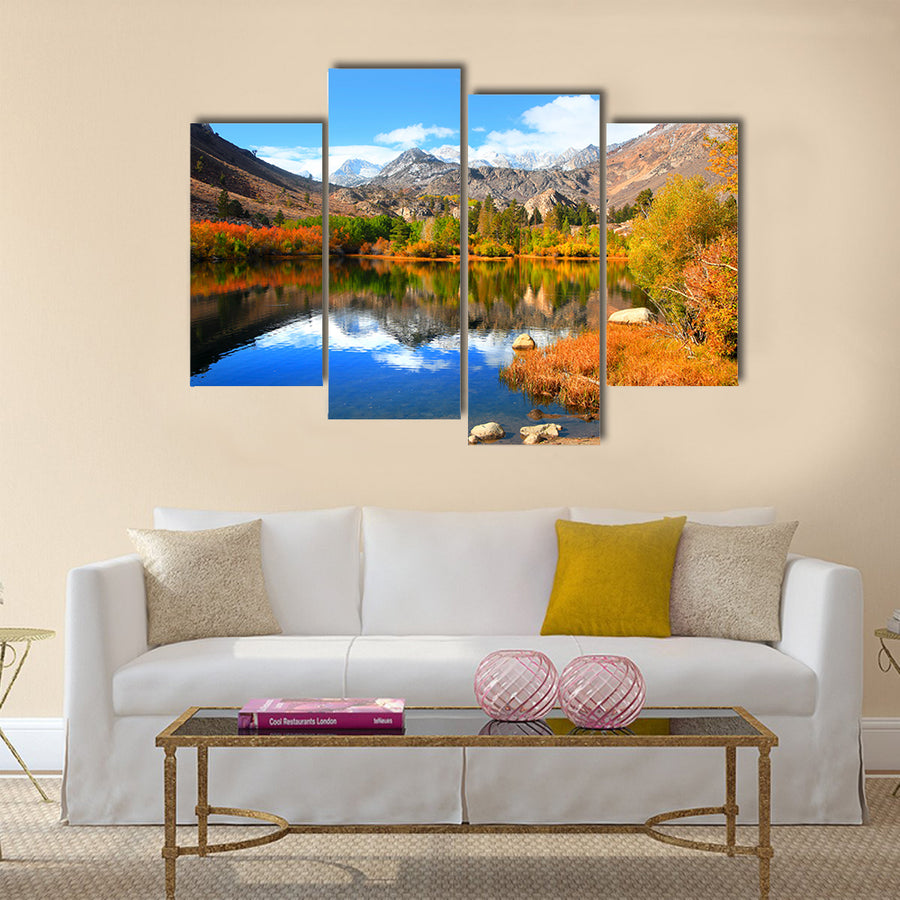 Autumn in eastern Sierra mountains multi panel canvas wall art