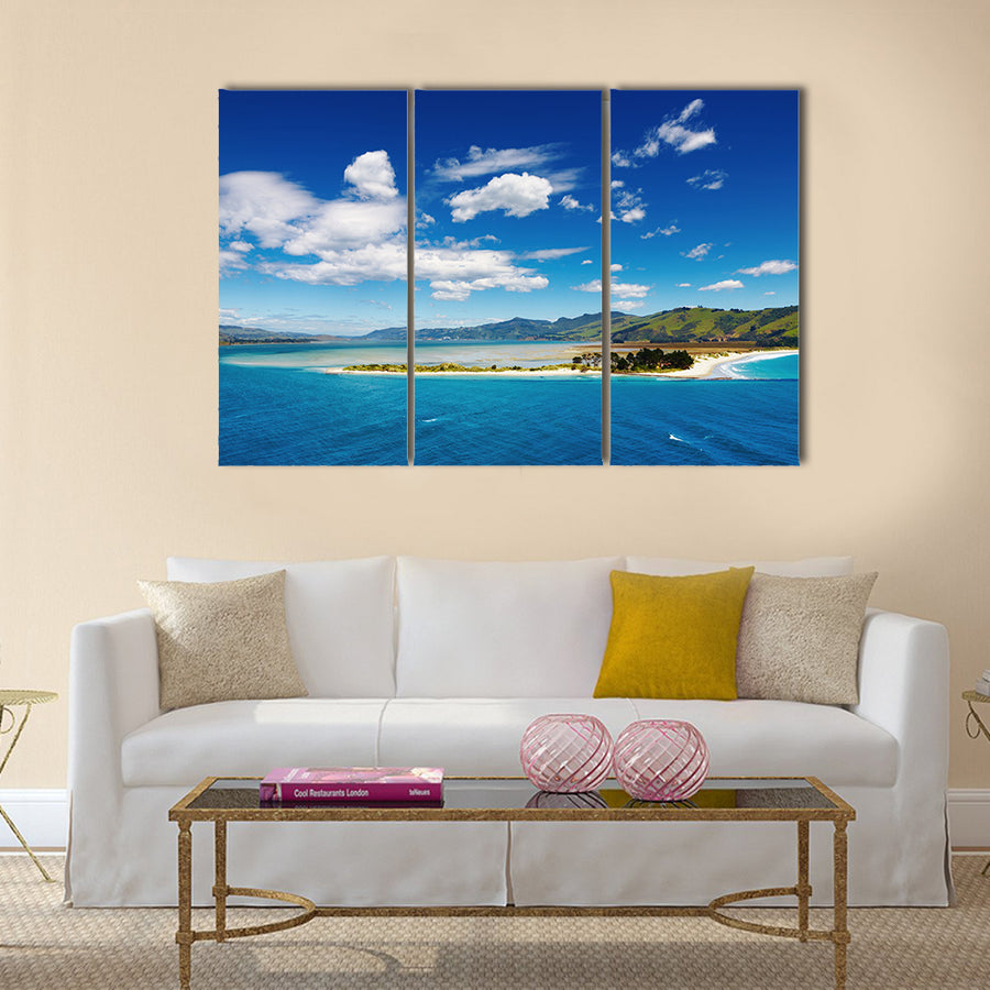 Coastal view, Pacific coast of New Zealand Multi panel canvas wall art