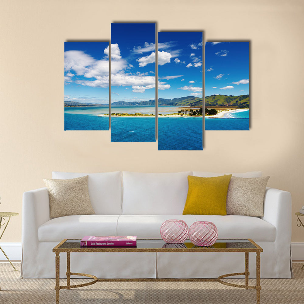 Coastal view, Pacific coast of New Zealand Multi panel canvas wall art