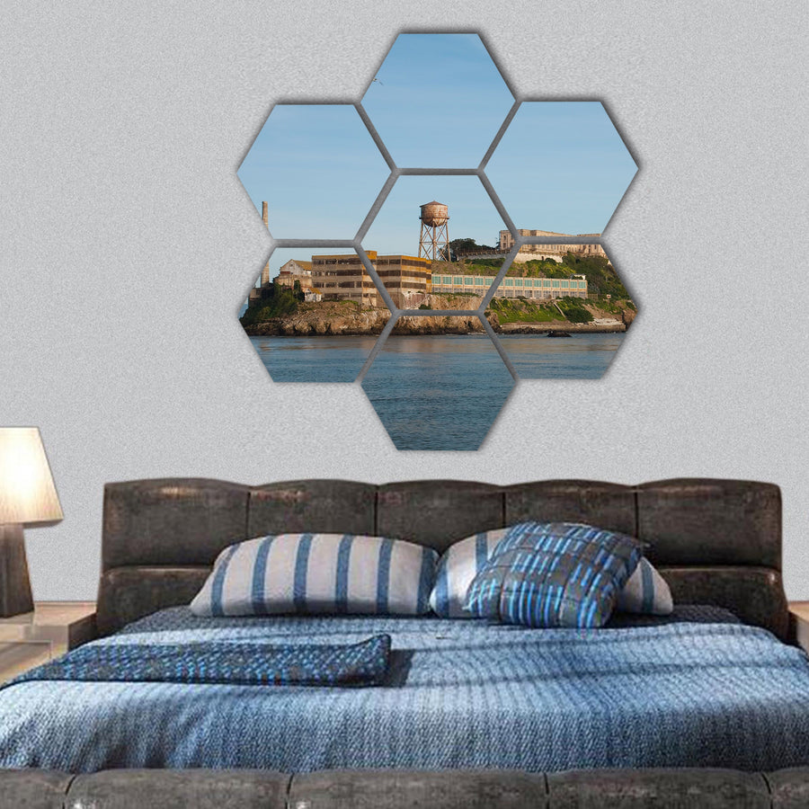 Alcatraz Island, San Francisco hexagonal canvas wall art