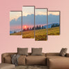 Beautiful mountain landscape with the sun at sunset carpathian mountains wall art