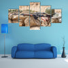 Soviet paratrooper in Afghanistan during the Soviet Afghan War Multi panel canvas wall art