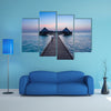 The Ocean in the Maldives, A Vacation in luxury hotel Multi Panel Canvas Wall Art