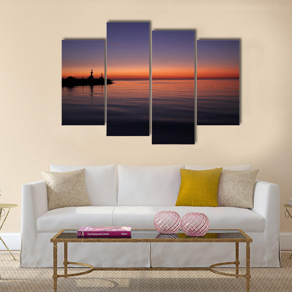 Red Sea with calmp water Multi panel canvas wall art